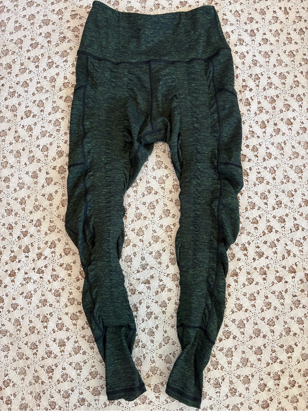 Sweetflexx Resistance Leggings Dark Green Heather Size 4